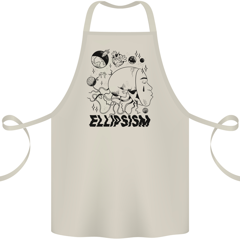 Ellipsism Missing Out on the Future Cotton Apron 100% Organic Natural