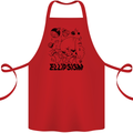 Ellipsism Missing Out on the Future Cotton Apron 100% Organic Red