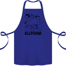 Ellipsism Missing Out on the Future Cotton Apron 100% Organic Royal Blue