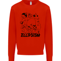 Ellipsism Missing Out on the Future Kids Sweatshirt Jumper Bright Red