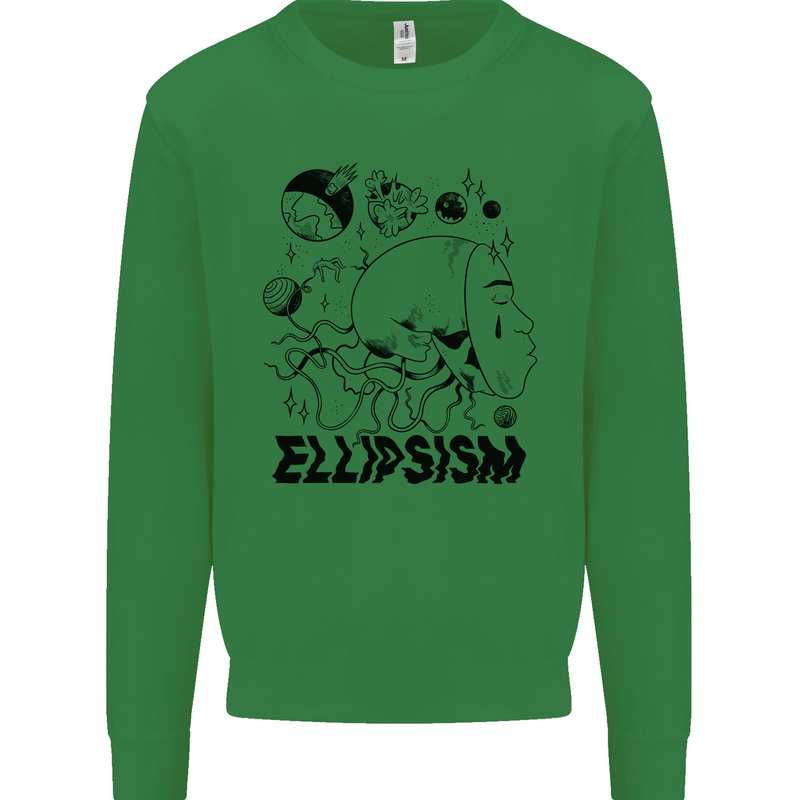 Ellipsism Missing Out on the Future Kids Sweatshirt Jumper Irish Green