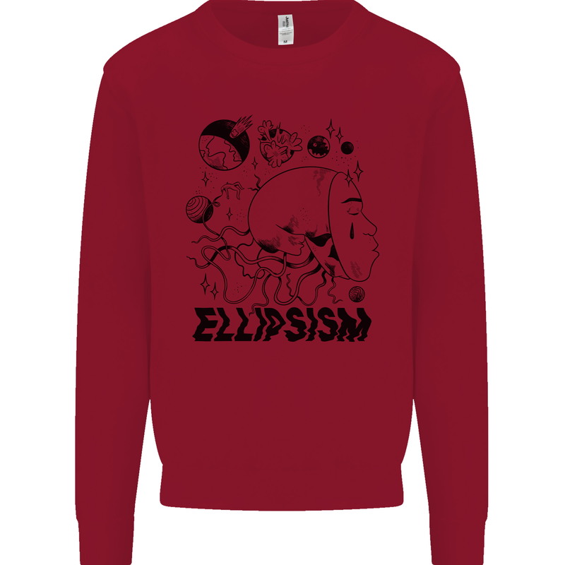 Ellipsism Missing Out on the Future Kids Sweatshirt Jumper Red