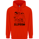 Ellipsism Missing Out on the Future Mens 80% Cotton Hoodie Bright Red