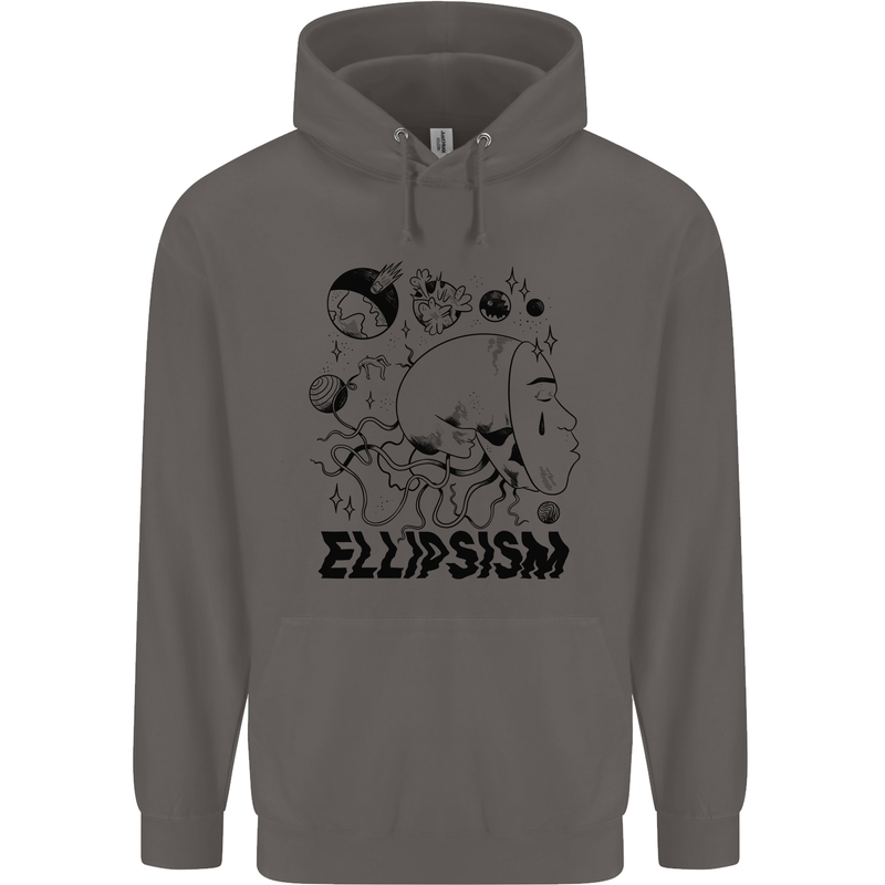 Ellipsism Missing Out on the Future Mens 80% Cotton Hoodie Charcoal