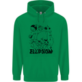 Ellipsism Missing Out on the Future Mens 80% Cotton Hoodie Irish Green