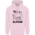 Ellipsism Missing Out on the Future Mens 80% Cotton Hoodie Light Pink
