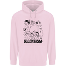 Ellipsism Missing Out on the Future Mens 80% Cotton Hoodie Light Pink