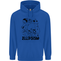 Ellipsism Missing Out on the Future Mens 80% Cotton Hoodie Royal Blue