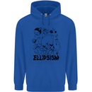 Ellipsism Missing Out on the Future Mens 80% Cotton Hoodie Royal Blue
