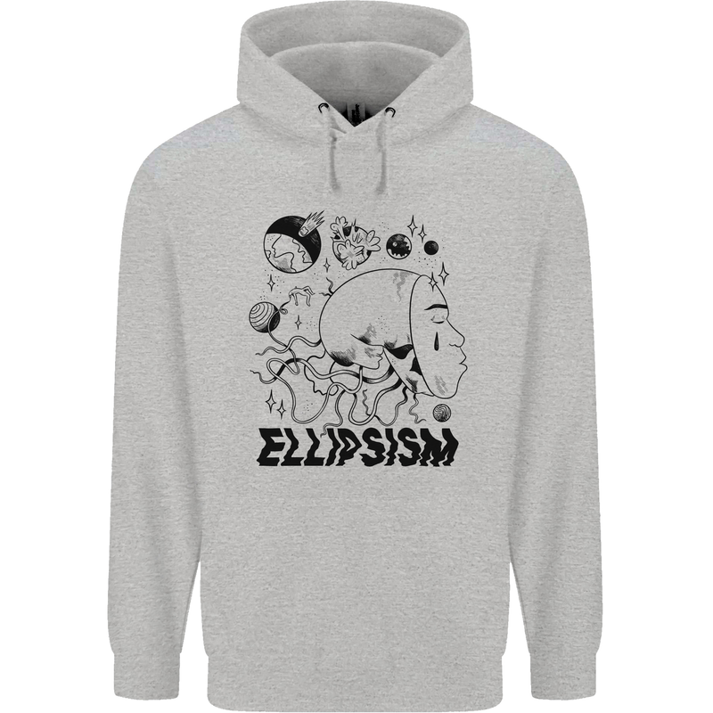 Ellipsism Missing Out on the Future Mens 80% Cotton Hoodie Sports Grey