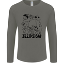 Ellipsism Missing Out on the Future Mens Long Sleeve T-Shirt Charcoal