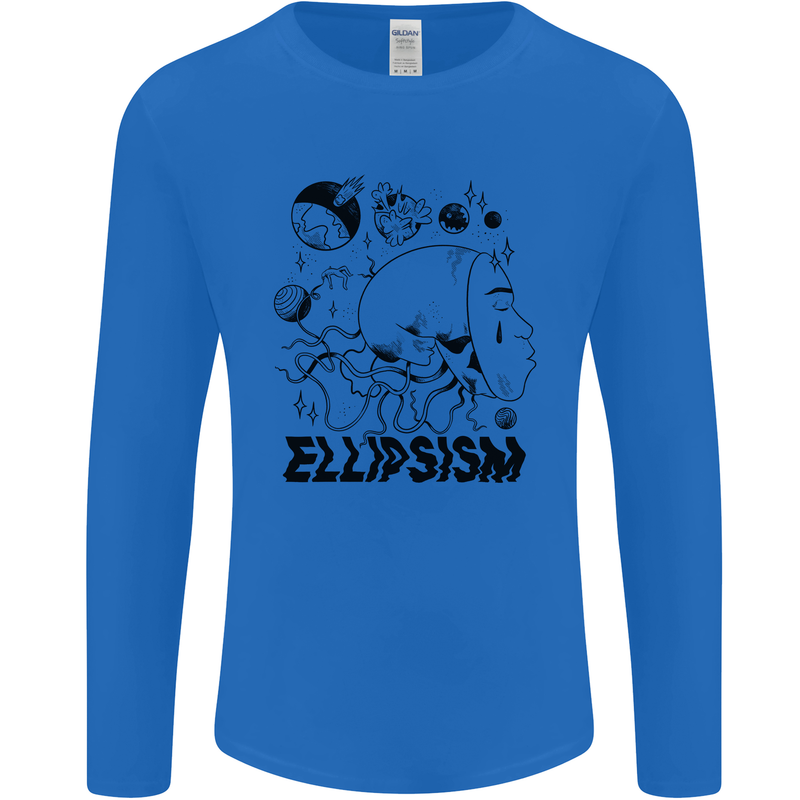 Ellipsism Missing Out on the Future Mens Long Sleeve T-Shirt Royal Blue