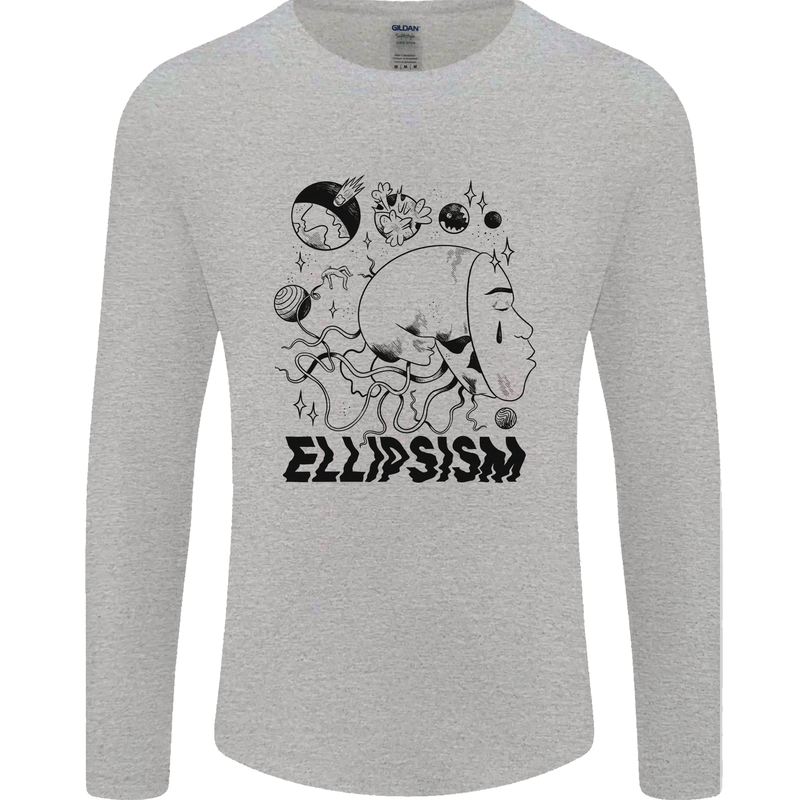 Ellipsism Missing Out on the Future Mens Long Sleeve T-Shirt Sports Grey