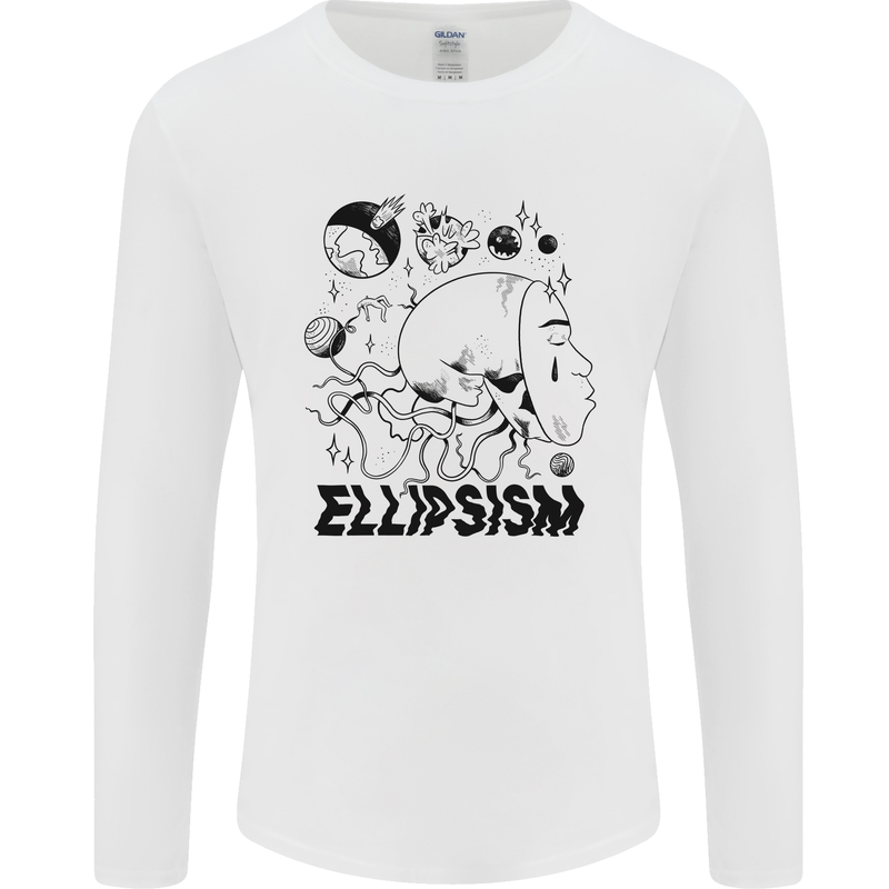 Ellipsism Missing Out on the Future Mens Long Sleeve T-Shirt White
