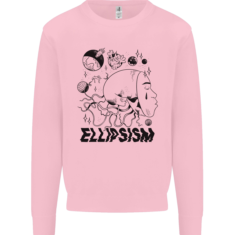 Ellipsism Missing Out on the Future Mens Sweatshirt Jumper Light Pink