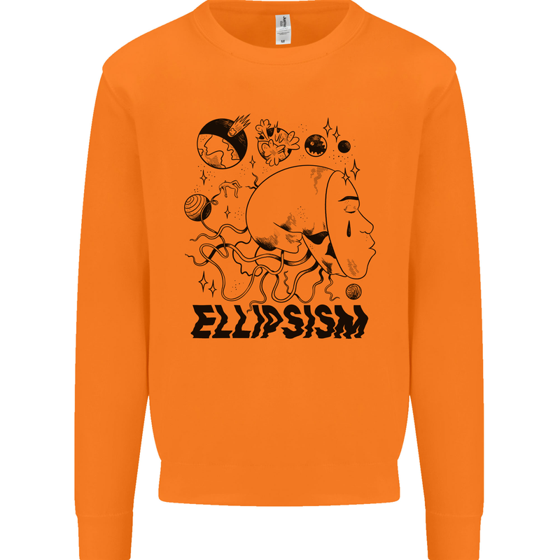 Ellipsism Missing Out on the Future Mens Sweatshirt Jumper Orange