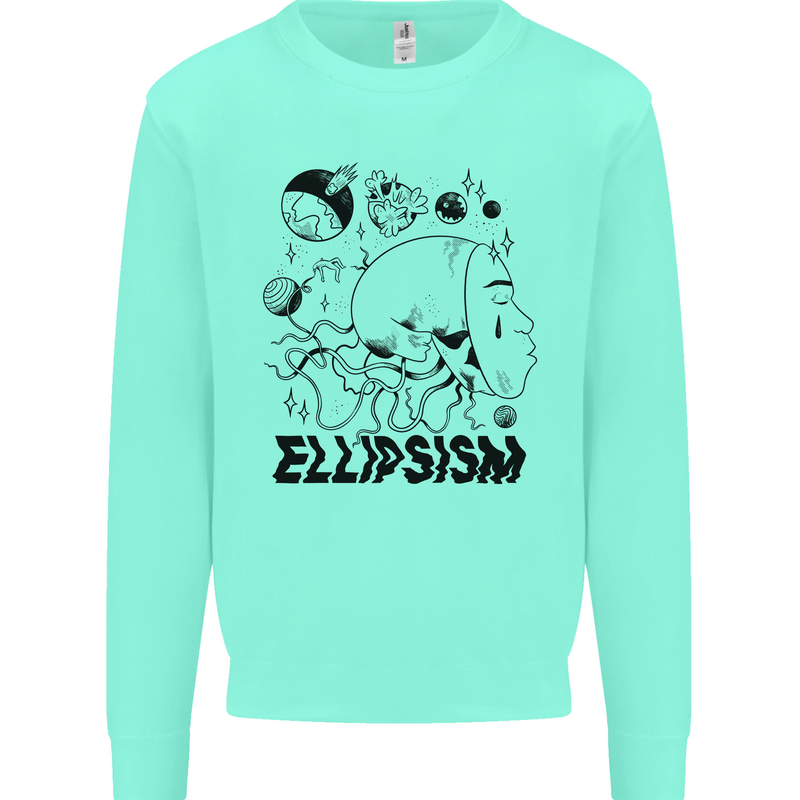 Ellipsism Missing Out on the Future Mens Sweatshirt Jumper Peppermint