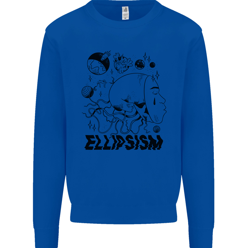 Ellipsism Missing Out on the Future Mens Sweatshirt Jumper Royal Blue