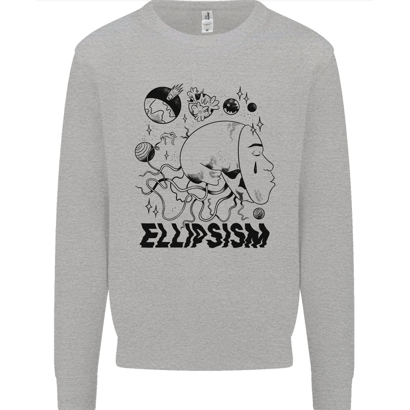 Ellipsism Missing Out on the Future Mens Sweatshirt Jumper Sports Grey