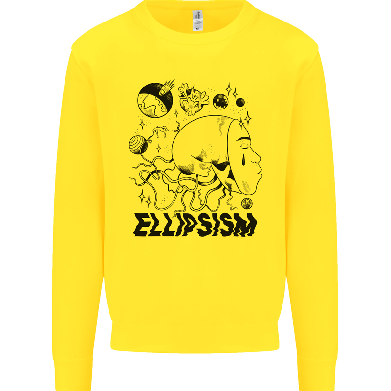 Ellipsism Missing Out on the Future Mens Sweatshirt Jumper Yellow