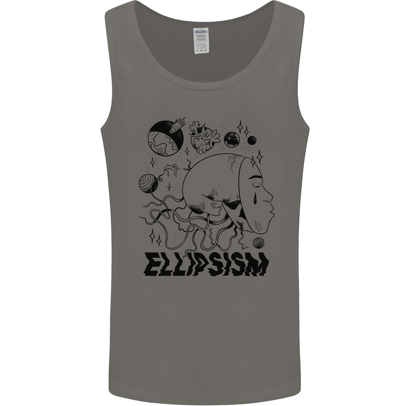Ellipsism Missing Out on the Future Mens Vest Tank Top Charcoal
