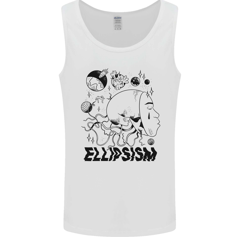 Ellipsism Missing Out on the Future Mens Vest Tank Top White