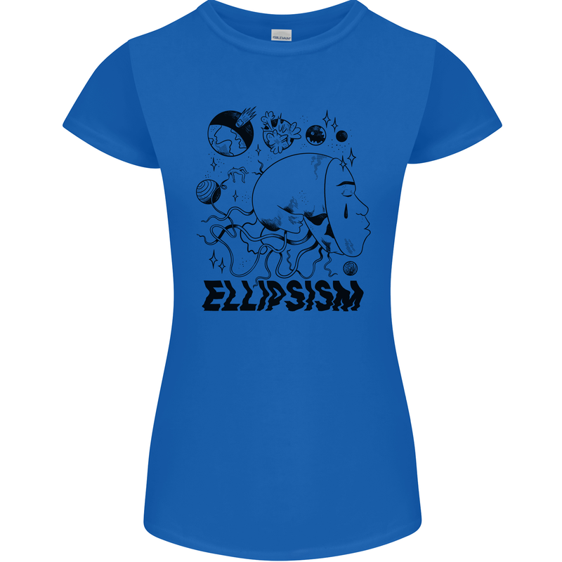 Ellipsism Missing Out on the Future Womens Petite Cut T-Shirt Royal Blue