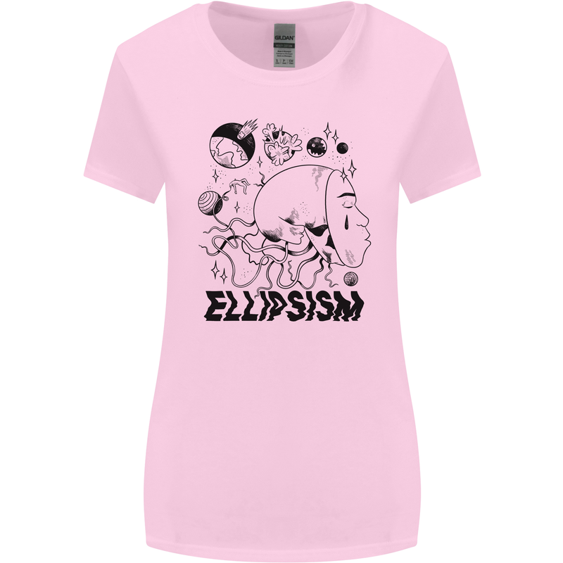 Ellipsism Missing Out on the Future Womens Wider Cut T-Shirt Light Pink