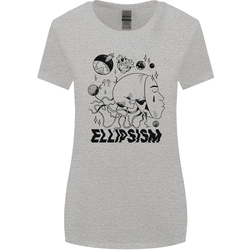 Ellipsism Missing Out on the Future Womens Wider Cut T-Shirt Sports Grey
