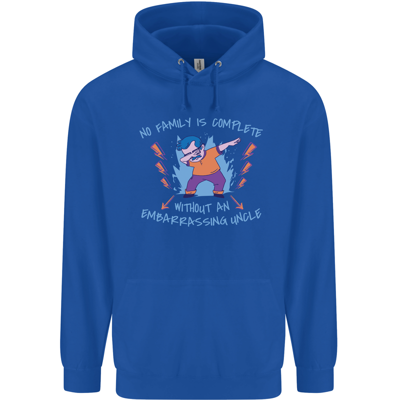 Embarrassing Uncle Funny Uncles Day Childrens Kids Hoodie Royal Blue