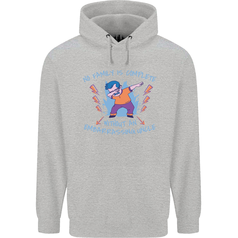 Embarrassing Uncle Funny Uncles Day Childrens Kids Hoodie Sports Grey