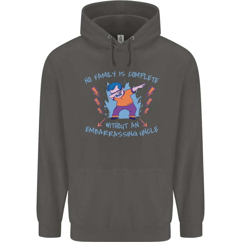 Embarrassing Uncle Funny Uncles Day Childrens Kids Hoodie Storm Grey