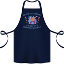 Embarrassing Uncle Funny Uncles Day Cotton Apron 100% Organic Navy Blue