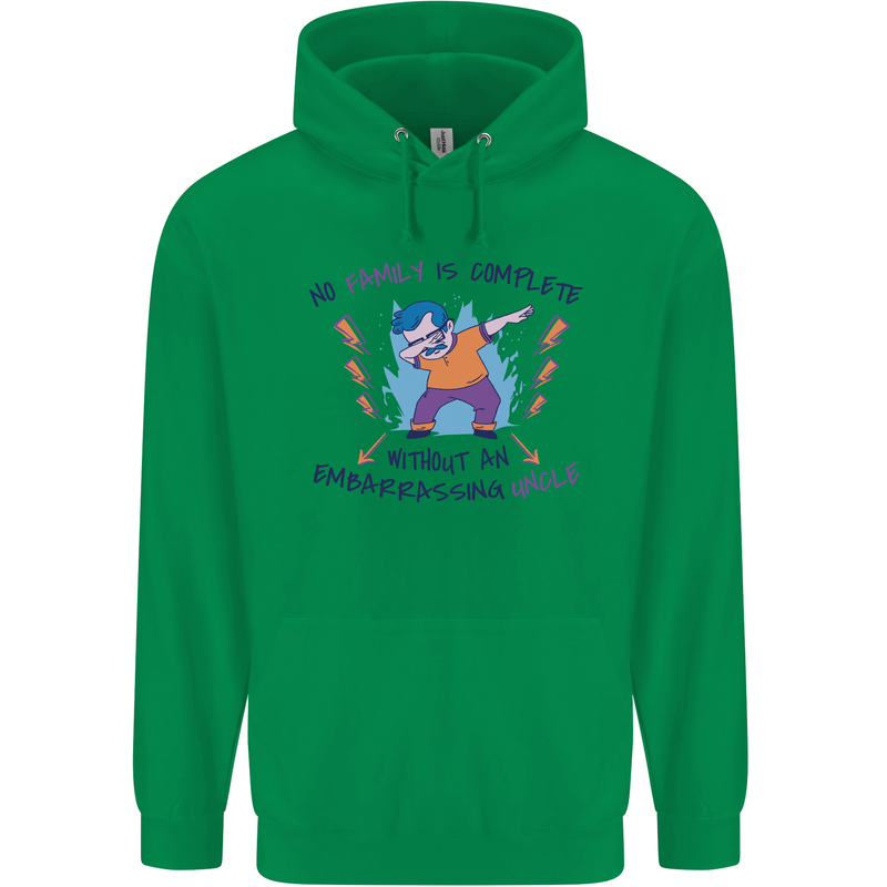 Embarrassing Uncle Funny Uncles Day Gift Mens 80% Cotton Hoodie Irish Green