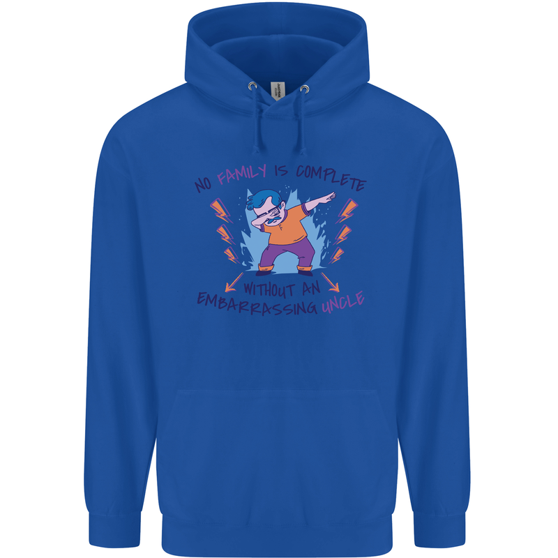 Embarrassing Uncle Funny Uncles Day Gift Mens 80% Cotton Hoodie Royal Blue
