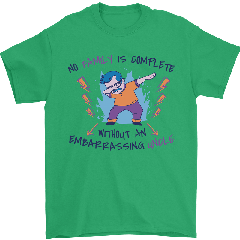 Embarrassing Uncle Funny Uncles Day Gift Mens T-Shirt 100% Cotton Irish Green