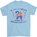 Embarrassing Uncle Funny Uncles Day Gift Mens T-Shirt 100% Cotton Light Blue