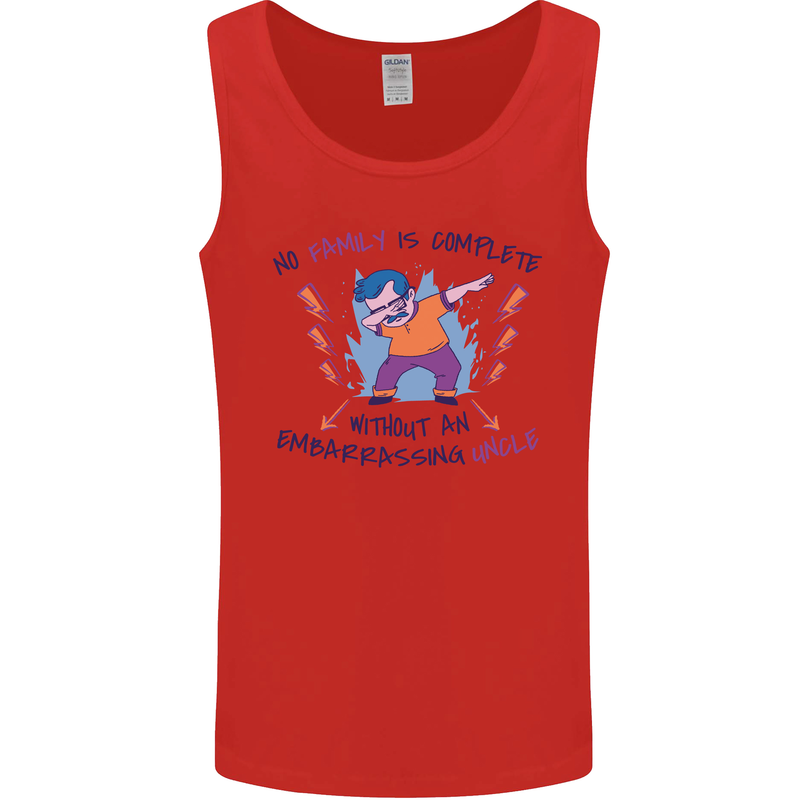Embarrassing Uncle Funny Uncles Day Gift Mens Vest Tank Top Red