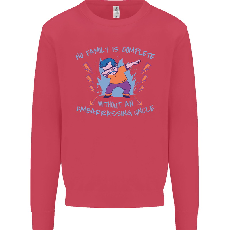 Embarrassing Uncle Funny Uncles Day Kids Sweatshirt Jumper Heliconia