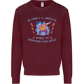 Embarrassing Uncle Funny Uncles Day Kids Sweatshirt Jumper Maroon