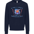 Embarrassing Uncle Funny Uncles Day Kids Sweatshirt Jumper Navy Blue