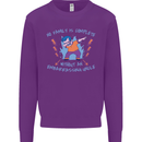 Embarrassing Uncle Funny Uncles Day Kids Sweatshirt Jumper Purple