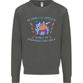 Embarrassing Uncle Funny Uncles Day Kids Sweatshirt Jumper Storm Grey