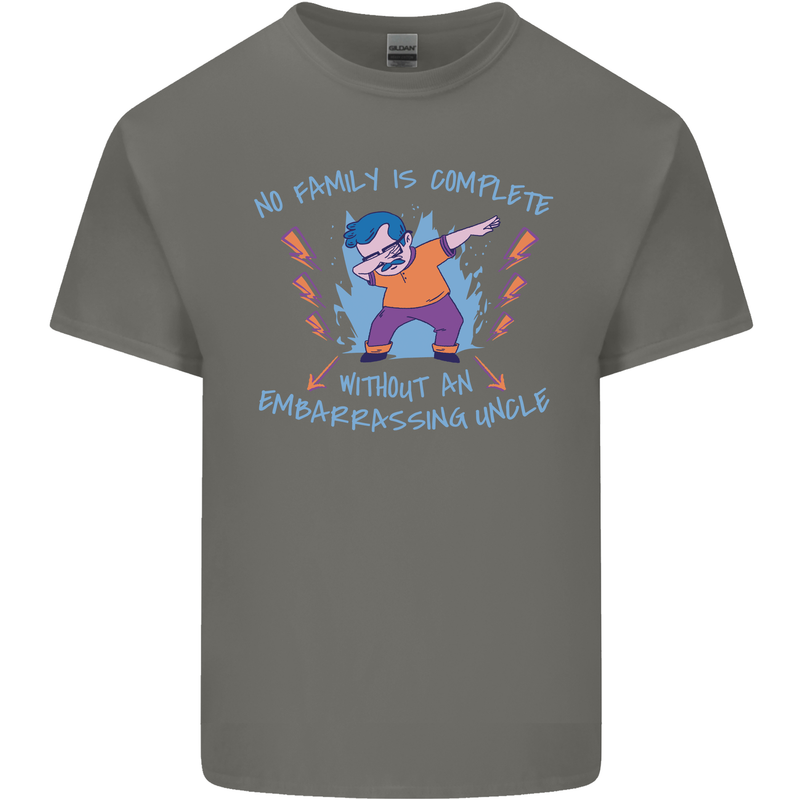 Embarrassing Uncle Funny Uncles Day Kids T-Shirt Childrens Charcoal