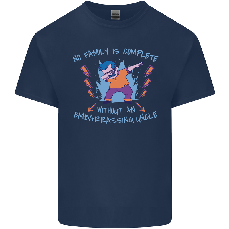 Embarrassing Uncle Funny Uncles Day Kids T-Shirt Childrens Navy Blue