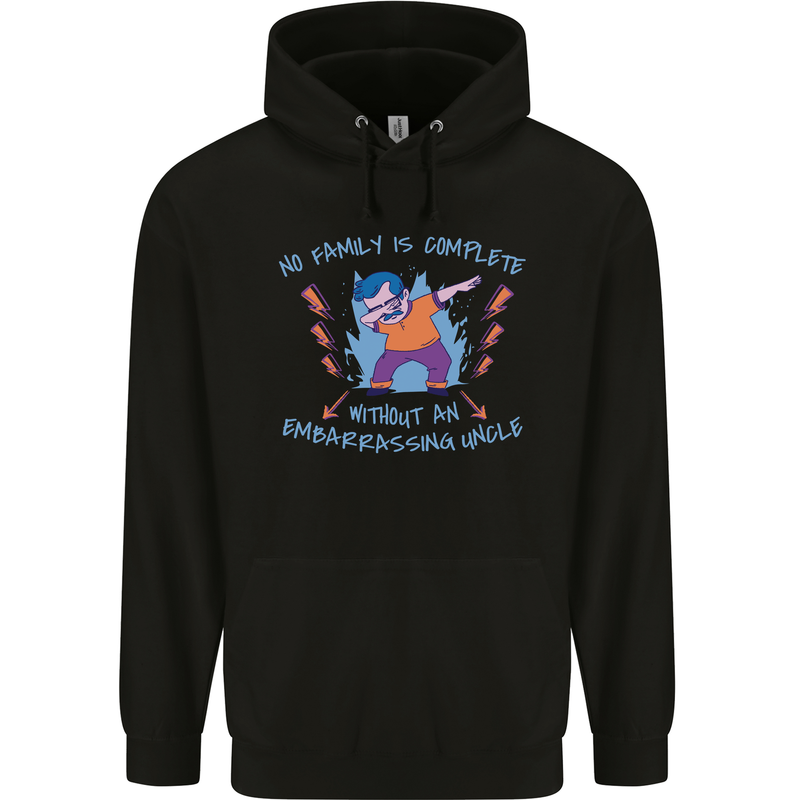 Embarrassing Uncle Funny Uncles Day Mens 80% Cotton Hoodie Black