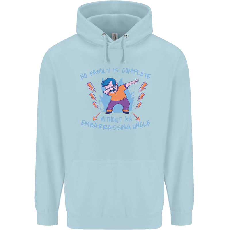 Embarrassing Uncle Funny Uncles Day Mens 80% Cotton Hoodie Light Blue