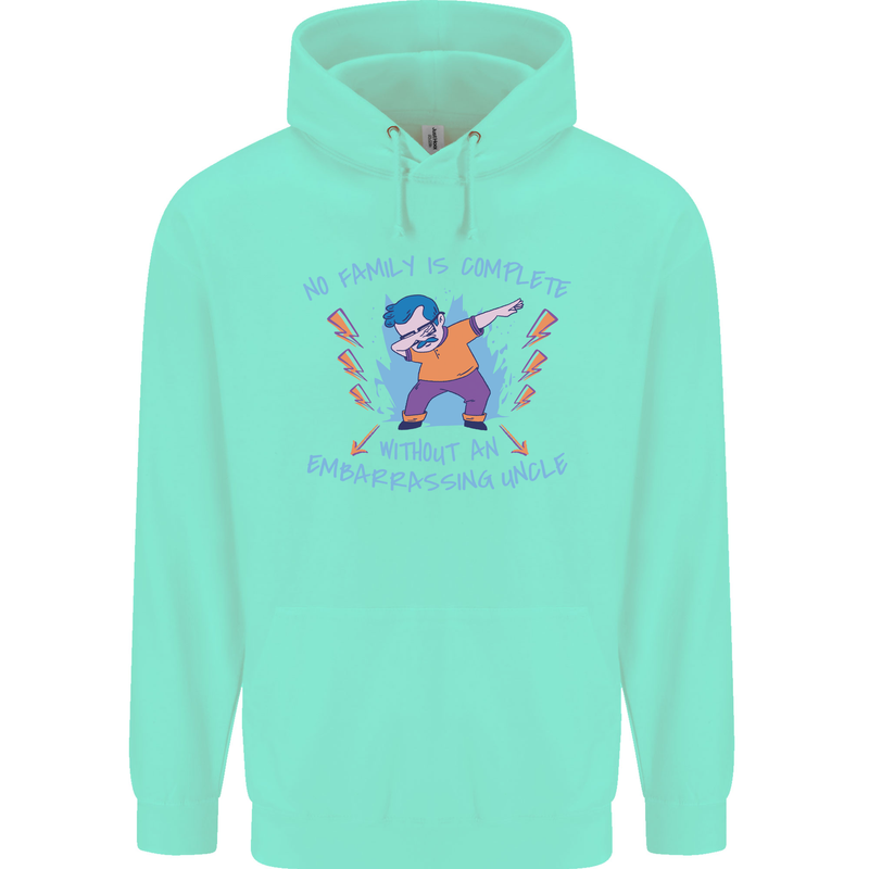 Embarrassing Uncle Funny Uncles Day Mens 80% Cotton Hoodie Peppermint