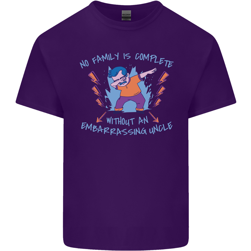 Embarrassing Uncle Funny Uncles Day Mens Cotton T-Shirt Tee Top Purple