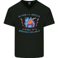 Embarrassing Uncle Funny Uncles Day Mens V-Neck Cotton T-Shirt Black